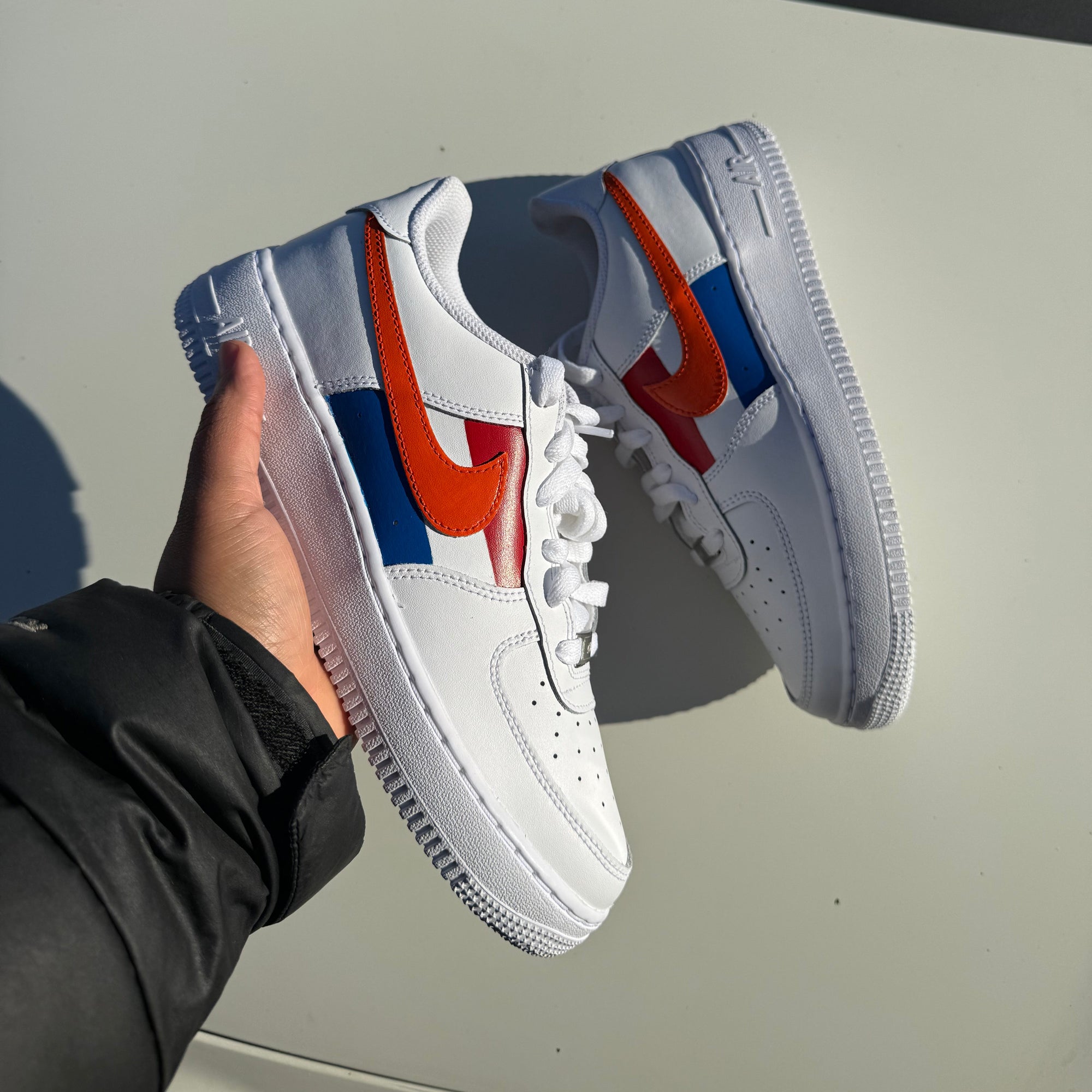 Nike Air Force 1 The Netherland Flag Orange Swoosh