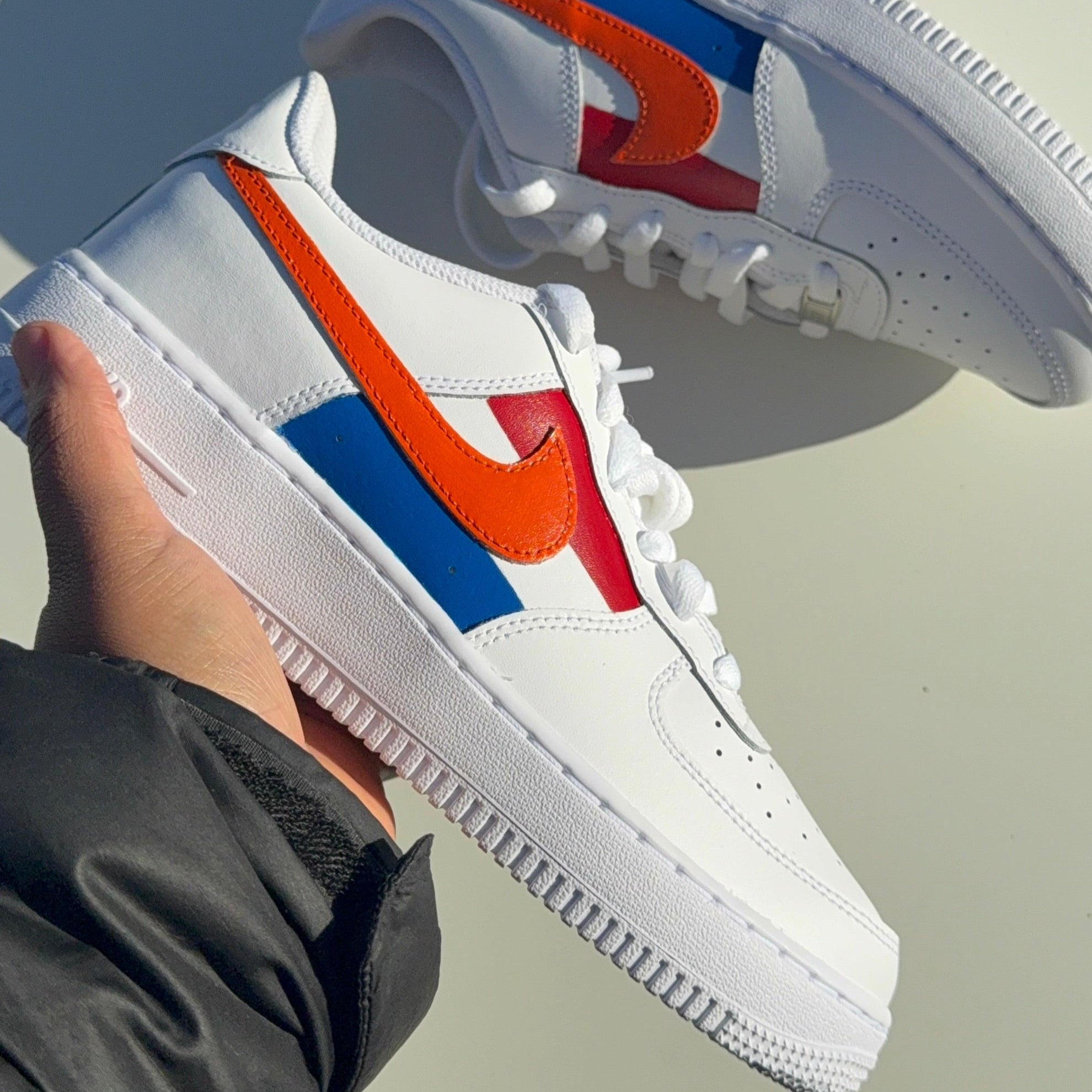 Nike Air Force 1 The Netherland Flag Orange Swoosh