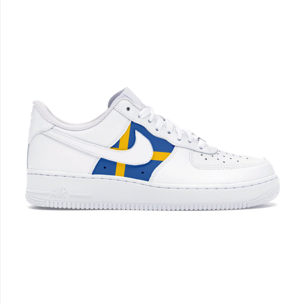 Nike Air Force 1  Swedish Flag